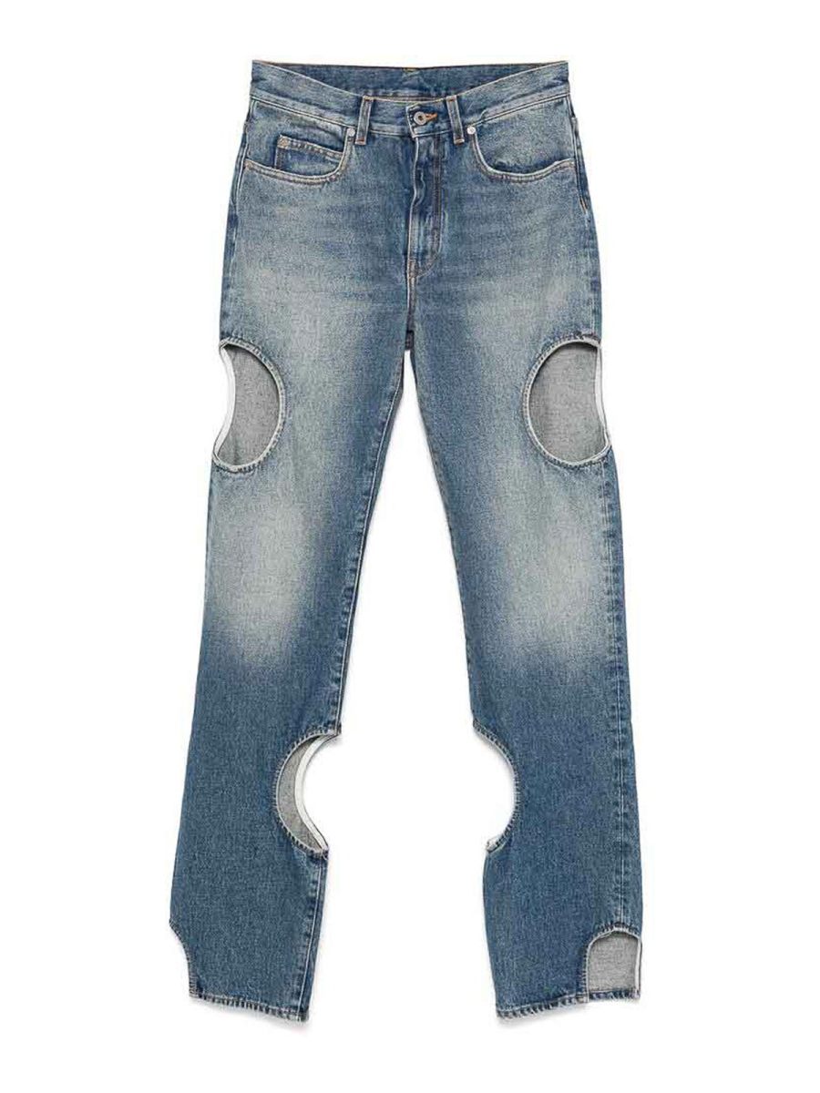 Off-White Jean Bootcut - Bleu