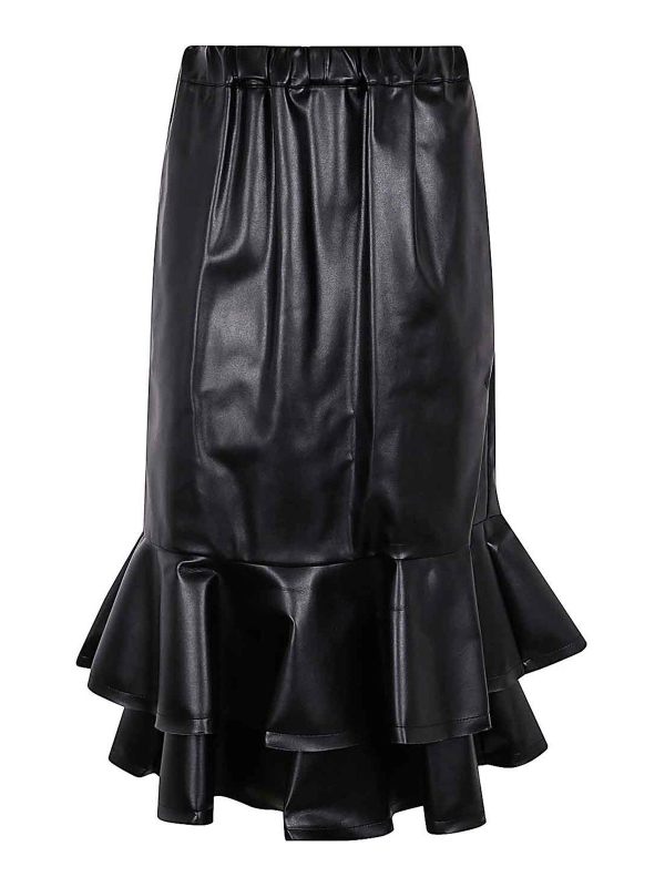 Comme Des Garcons Jupe Midi - Noir