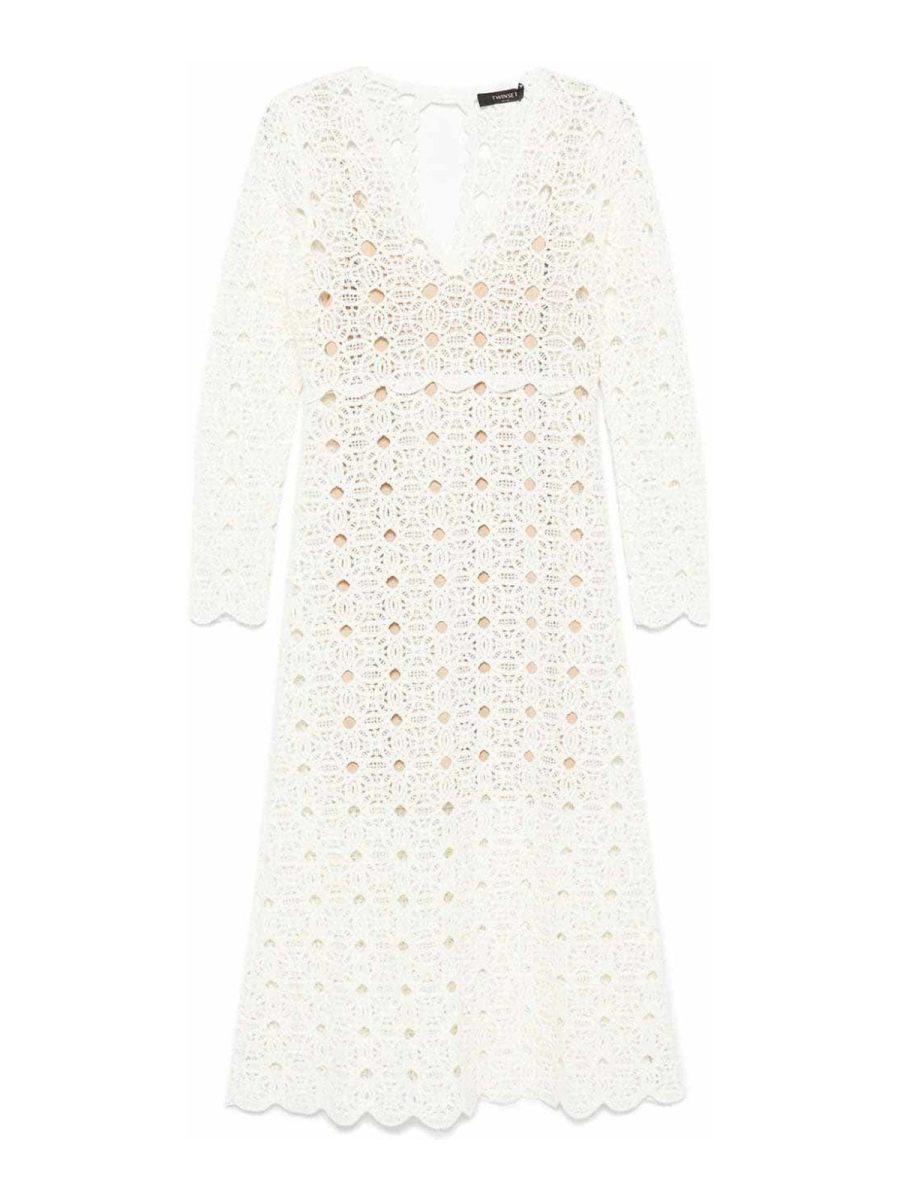 Twinset Maxi Robe - Blanc
