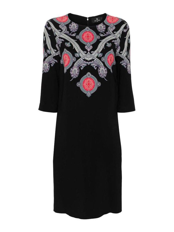 Etro Robe Au Genou - Noir