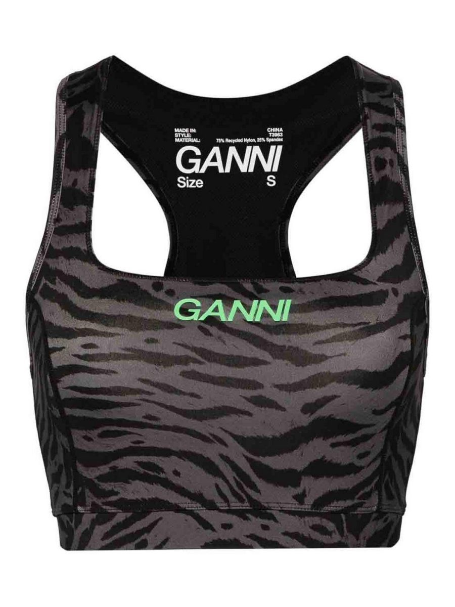 Ganni Top - Gris