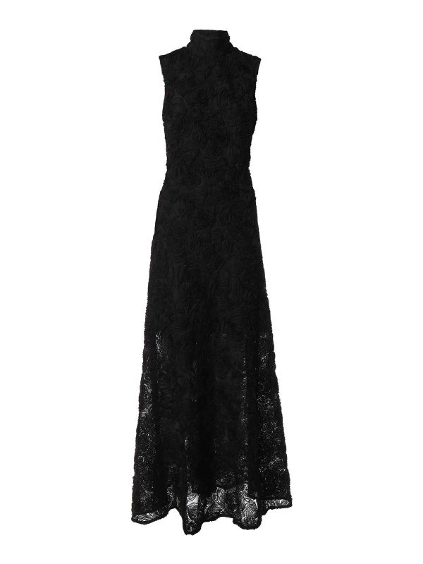 Rotate Birger Christensen Maxi Robe - Noir