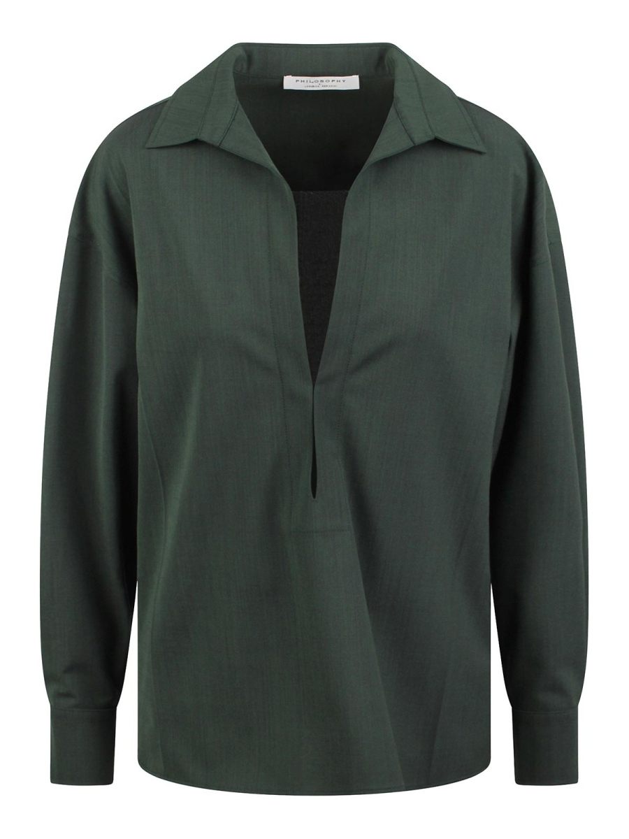 Philosophy di Lorenzo Serafini Chemise - Vert