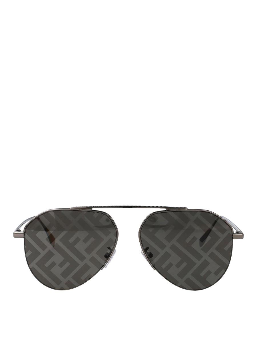 Fendi Lunettes De Soleil - Gris