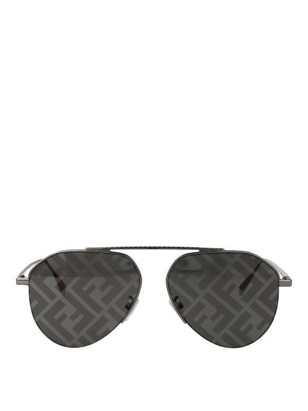 Fendi Lunettes De Soleil - Gris