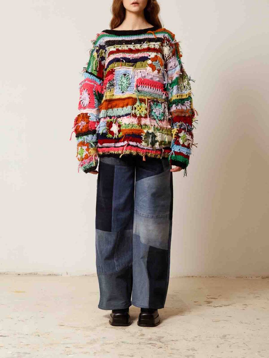 Cavia Pull Col Rond - Multicolore