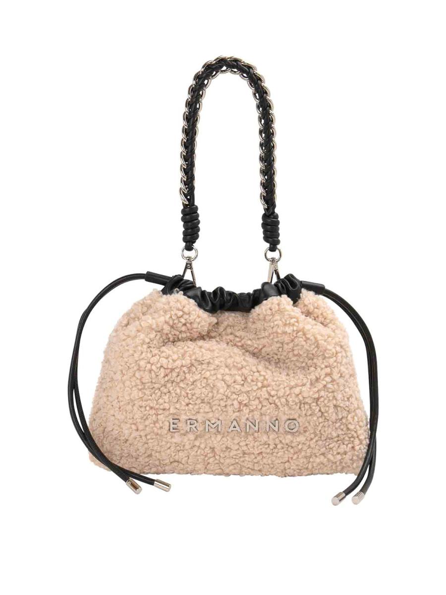 Ermanno Scervino Sac Porté Épaule - Beig