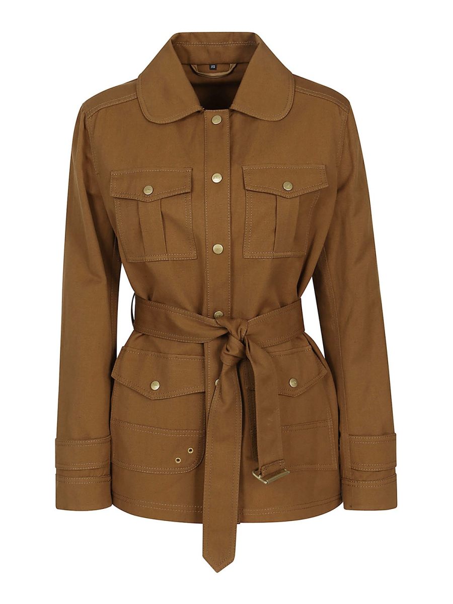 Fay Manteau Court - Marron