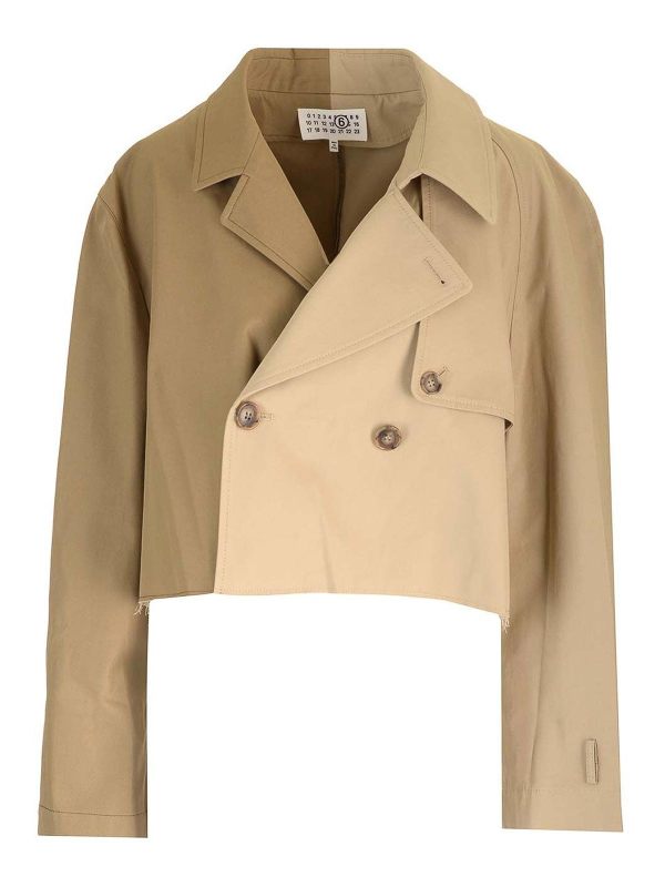 MM6 Maison Margiela Manteau Court - Beige