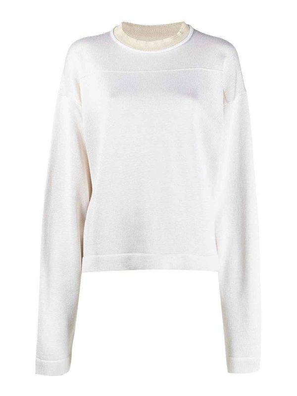 Jil Sander Pull Col Rond - Beige