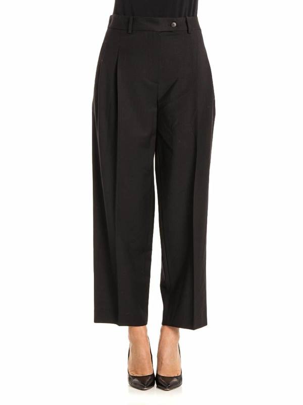 Stella Jean Pantalons Décontractés - Noir