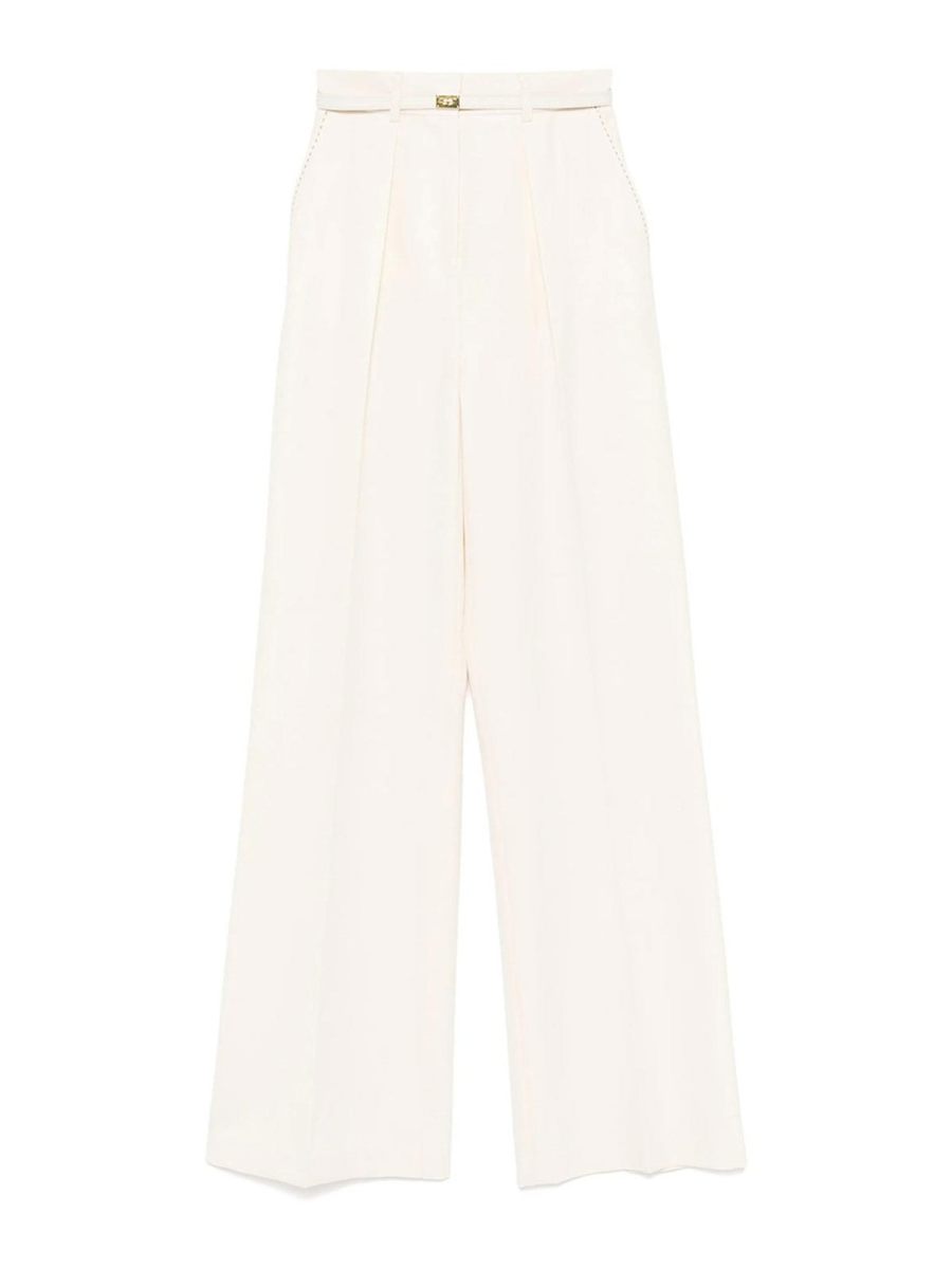 Elisabetta Franchi Pantalons Décontractés - Beige