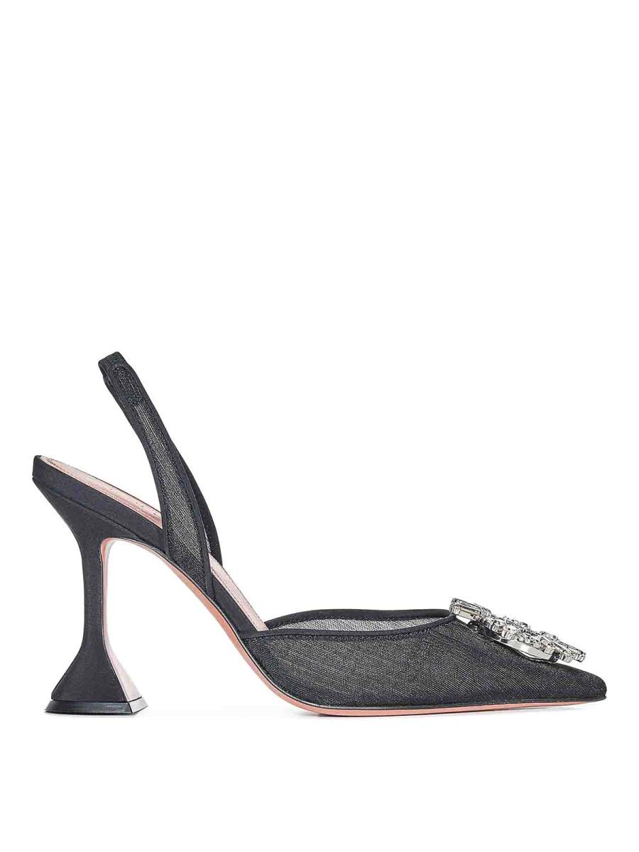 Amina Muaddi Chaussures À Talon - Noir
