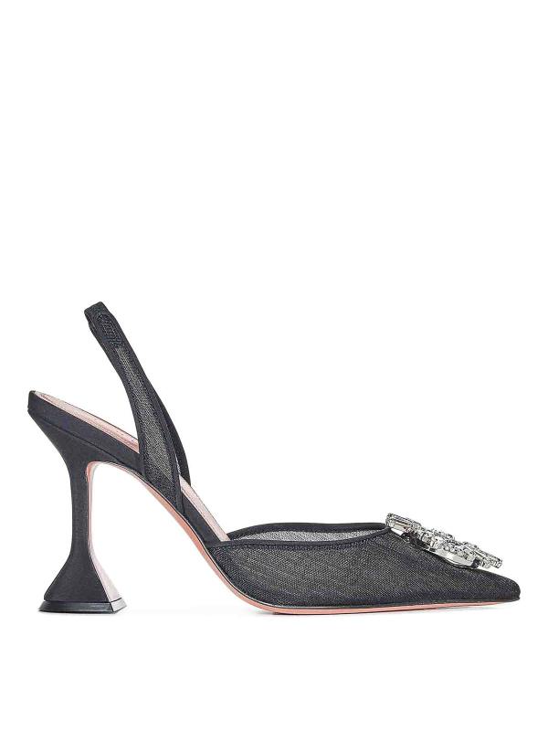 Amina Muaddi Chaussures À Talon - Noir