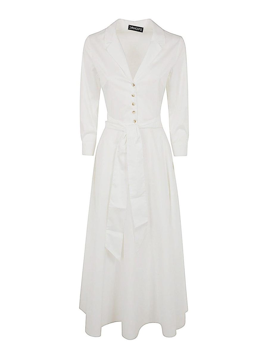 Drhope Robe Courte - Blanc