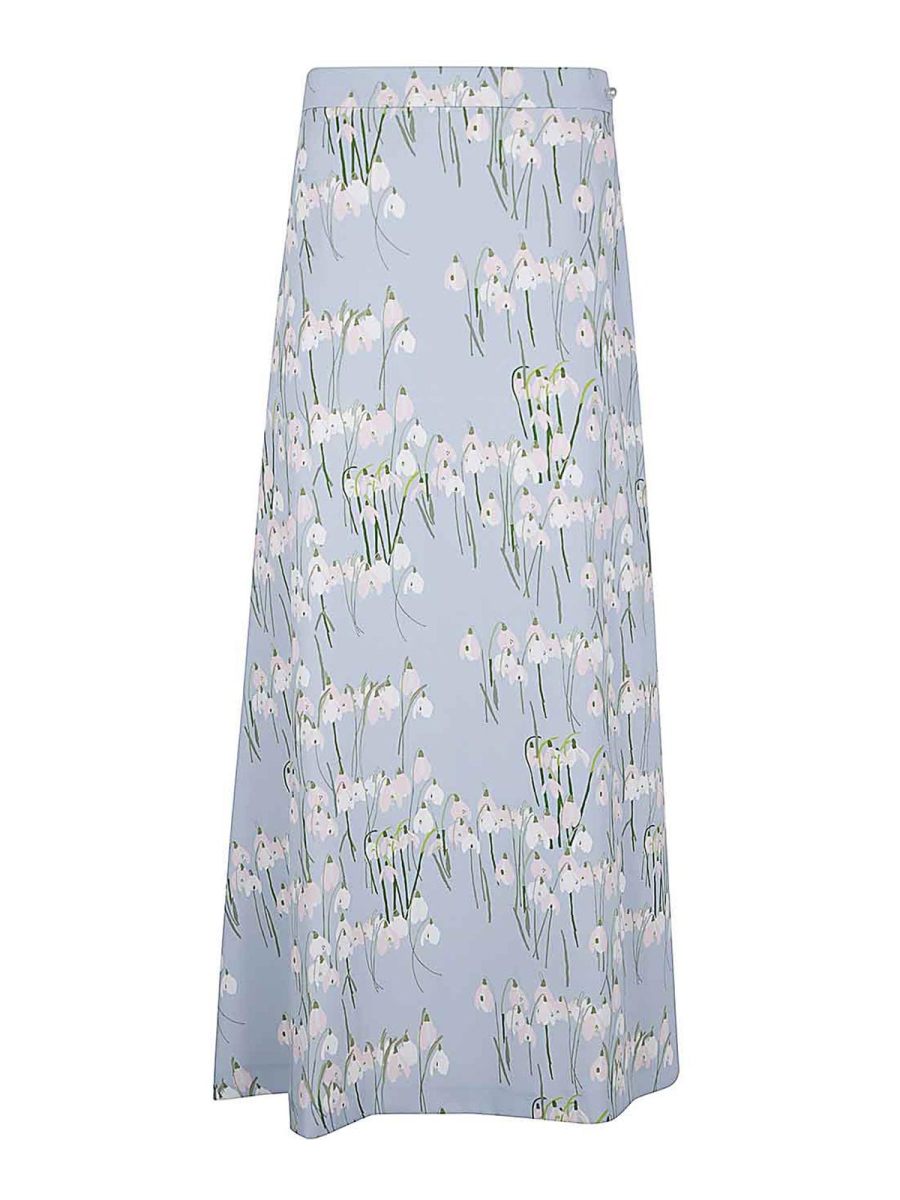 Bernadette Jupe Midi - Bleu