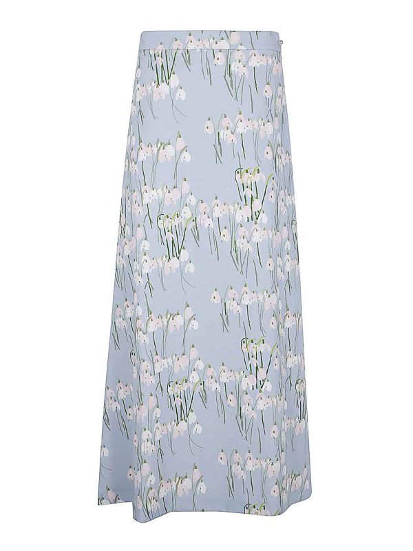 Bernadette Jupe Midi - Bleu