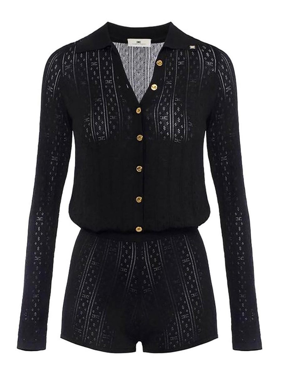 Elisabetta Franchi Combinaison - Noir