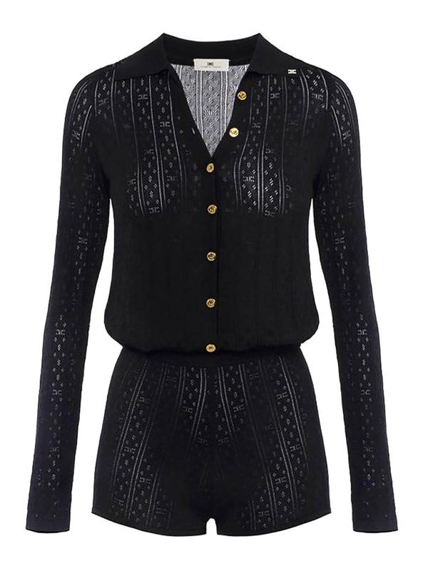 Elisabetta Franchi Combinaison - Noir