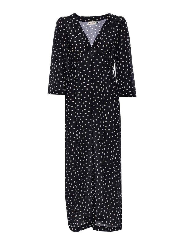 Rixo Robe Au Genou - Bleu