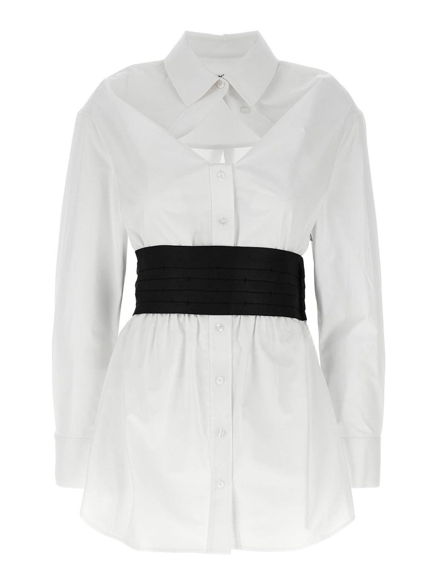 Alexander Wang Robe Au Genou - Blanc