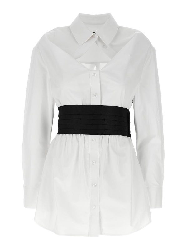 Alexander Wang Robe Au Genou - Blanc