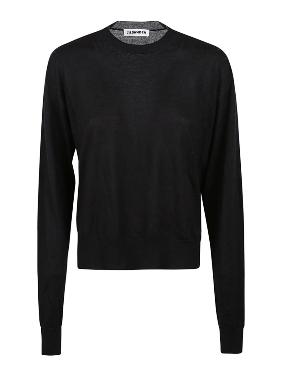 Jil Sander Pull Col Rond - Noir