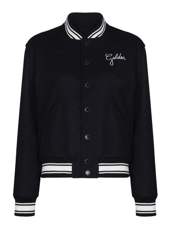 Golden Goose Bomber - Bleu