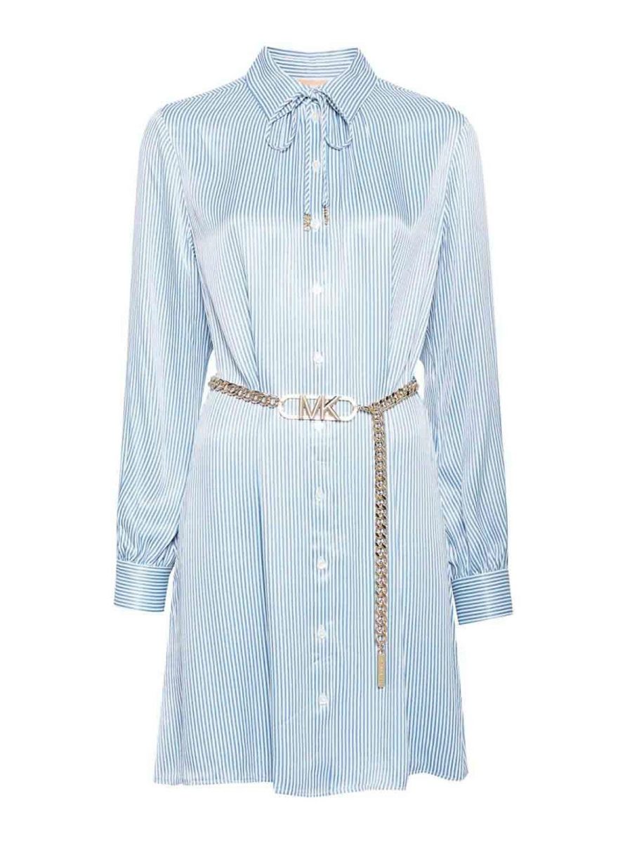 Michael Michael Kors Robe Au Genou - Bleu