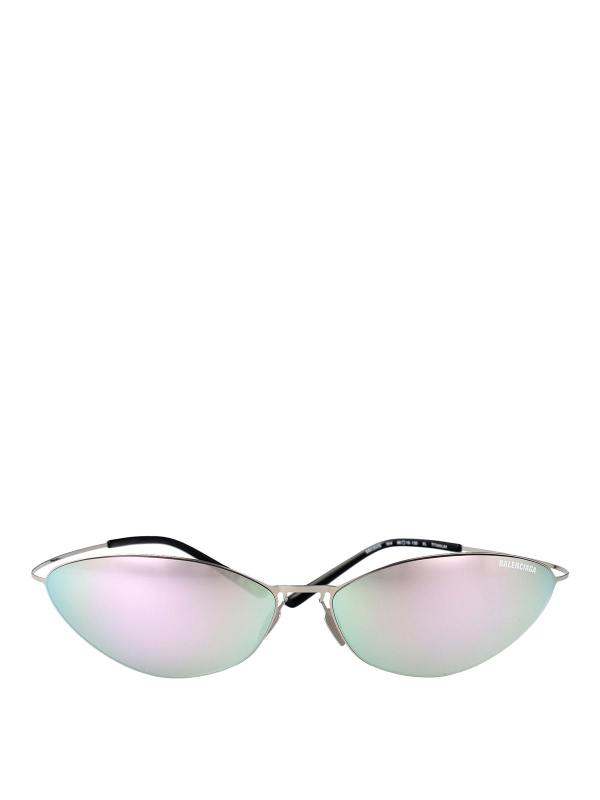 Balenciaga Lunettes De Soleil - Argent