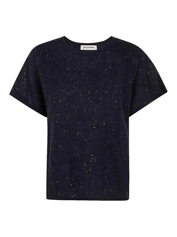 Gentryportofino Pull Col Rond - Bleu