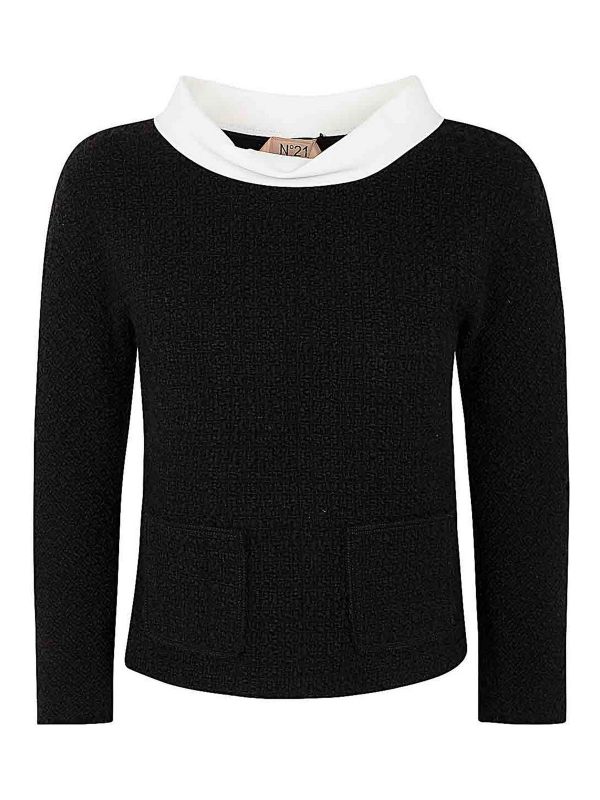 N°21 Pull Col Rond - Noir