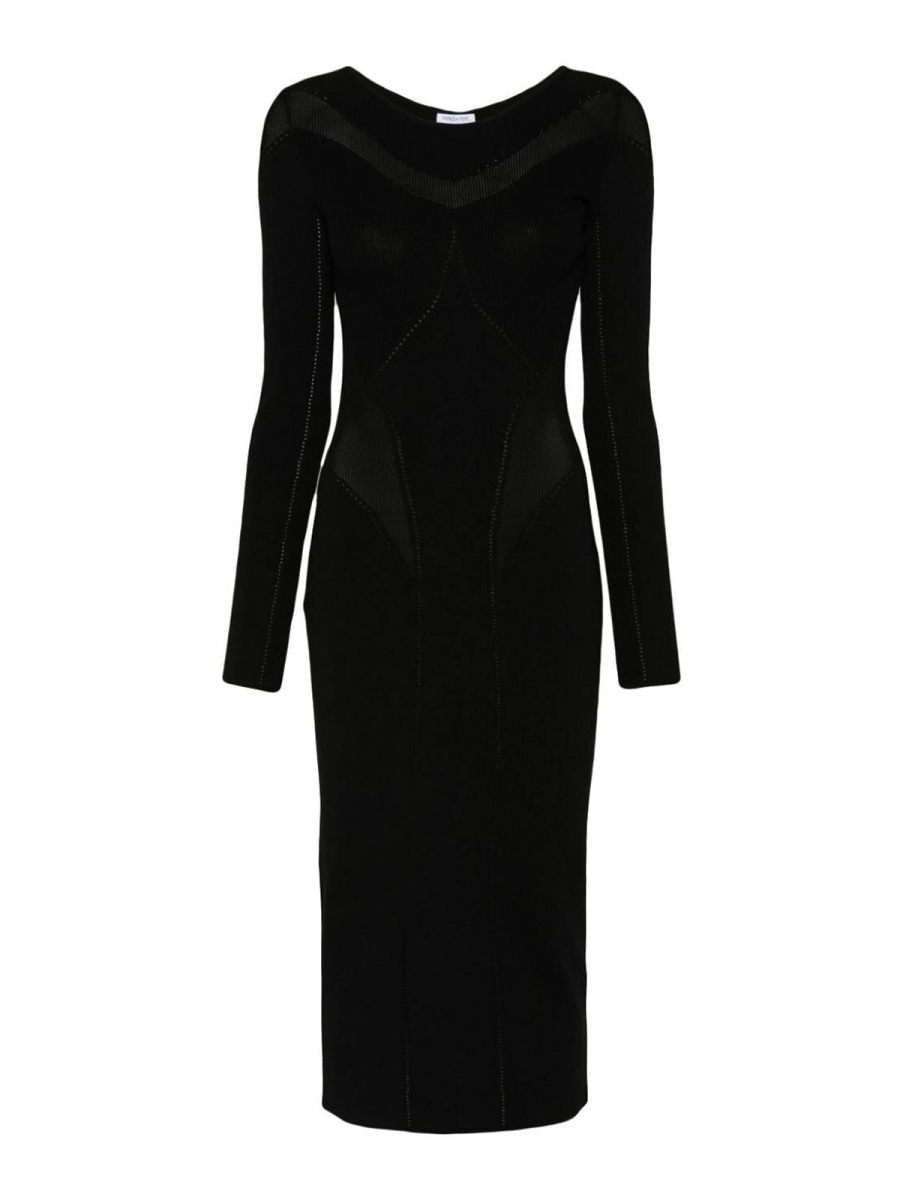 Patrizia Pepe Robe Au Genou - Noir