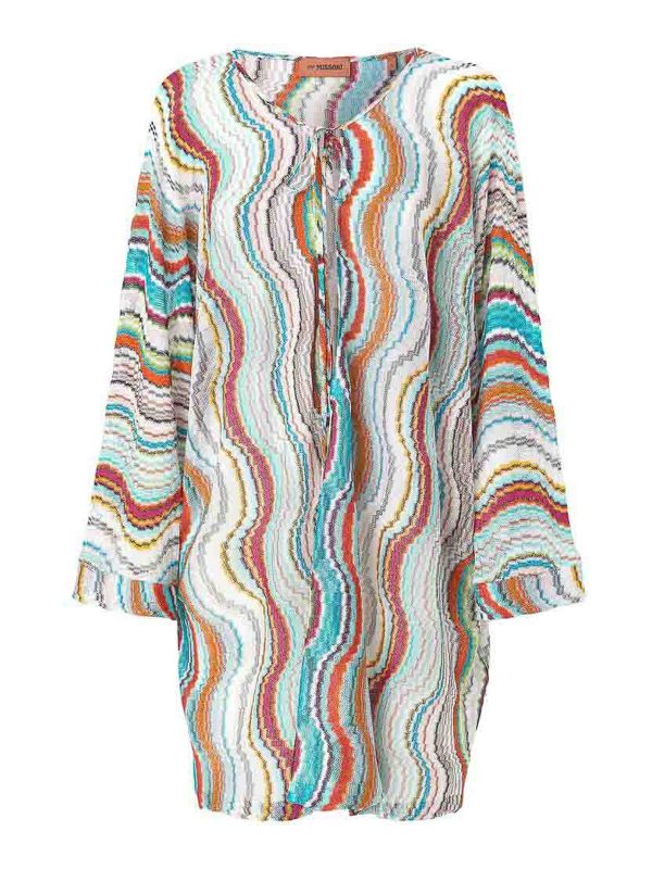 Missoni Robe Au Genou - Bleu