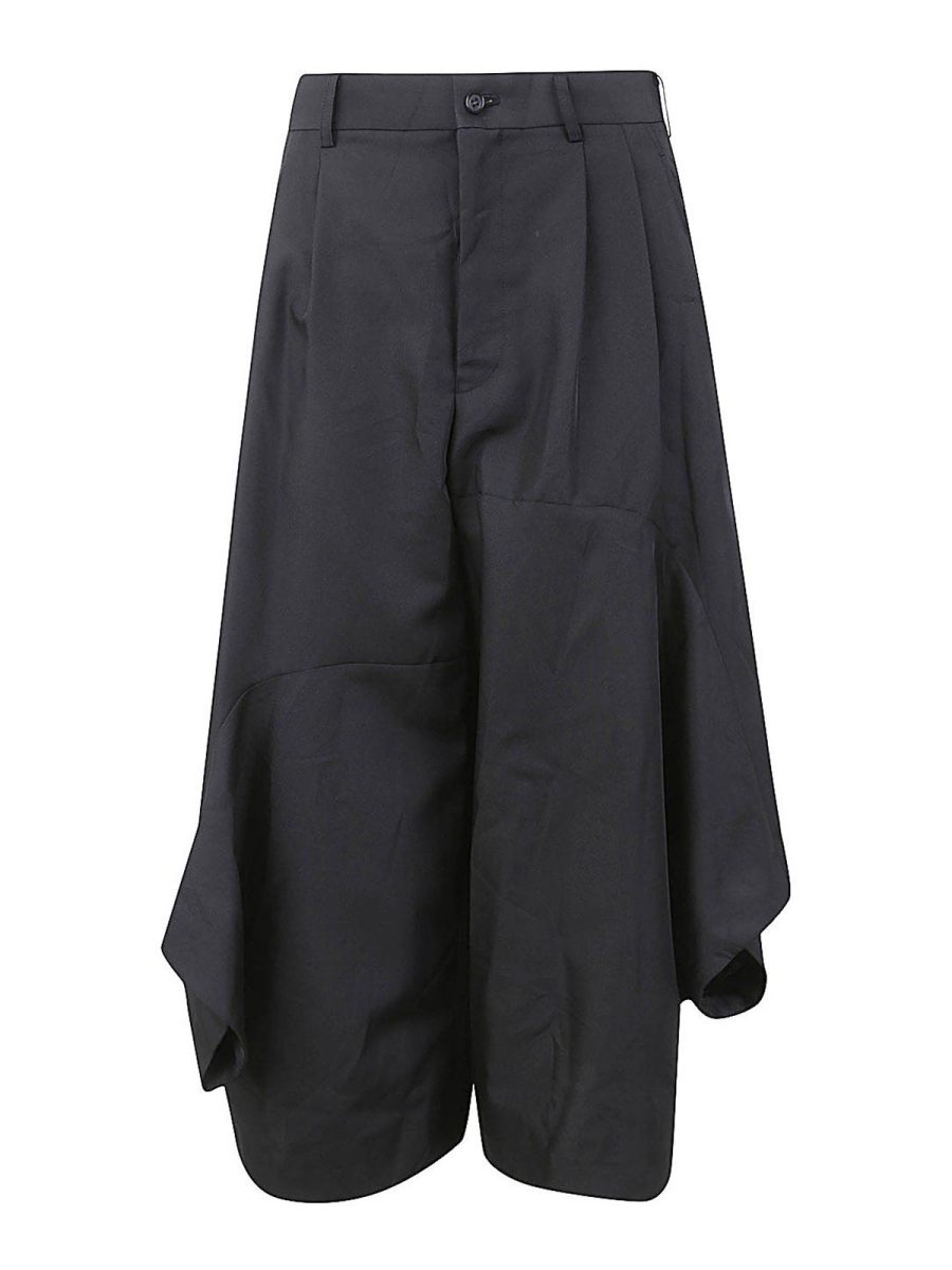 Comme Des Garcons Jupe Midi - Noir