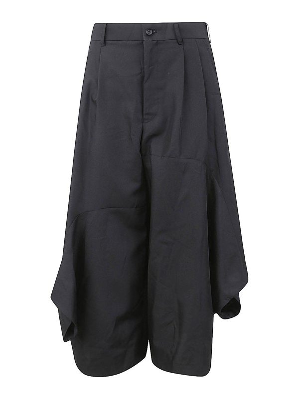 Comme Des Garcons Jupe Midi - Noir
