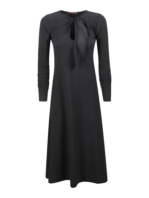 High Robe Au Genou - Noir