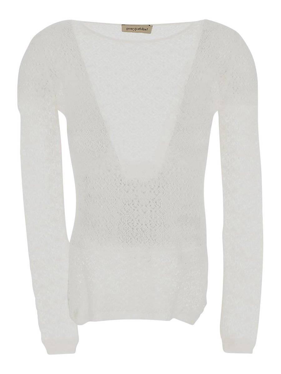 Gentryportofino Pull Col Rond - Beige