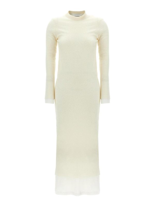 Jil Sander Maxi Robe - Blanc