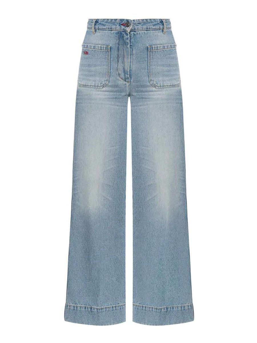 Victoria Beckham Jean Droit - Bleu
