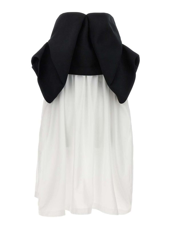 Comme Des Garcons Robe Au Genou - Blanc