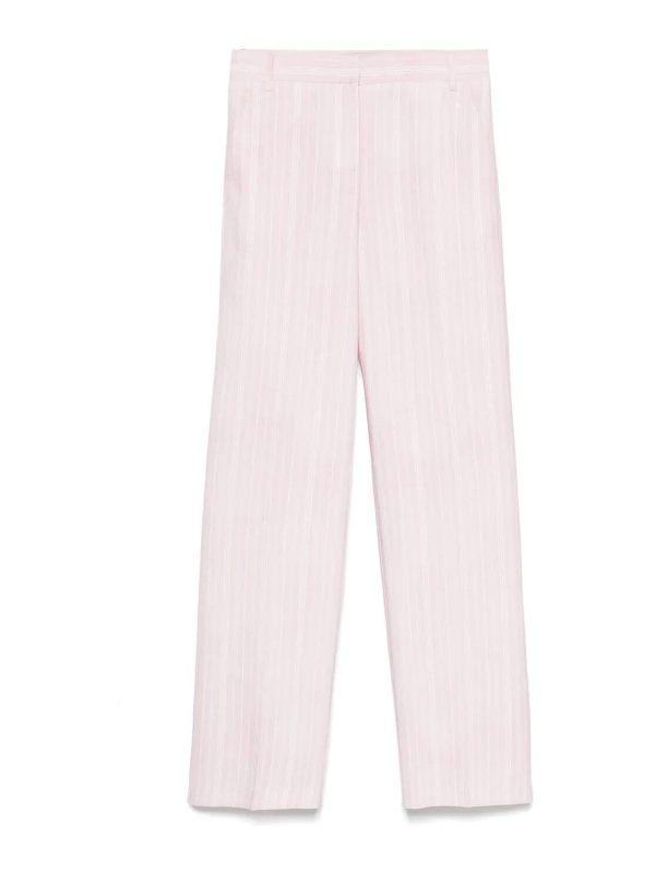 Ermanno Firenze Pantalons Décontractés - Rose Clair