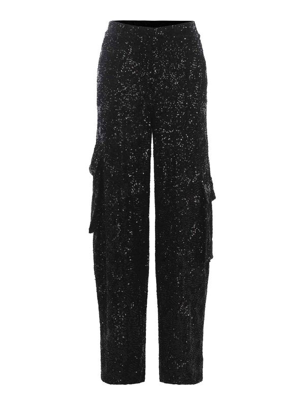 Rotate Birger Christensen Pantalons Décontractés - Noir