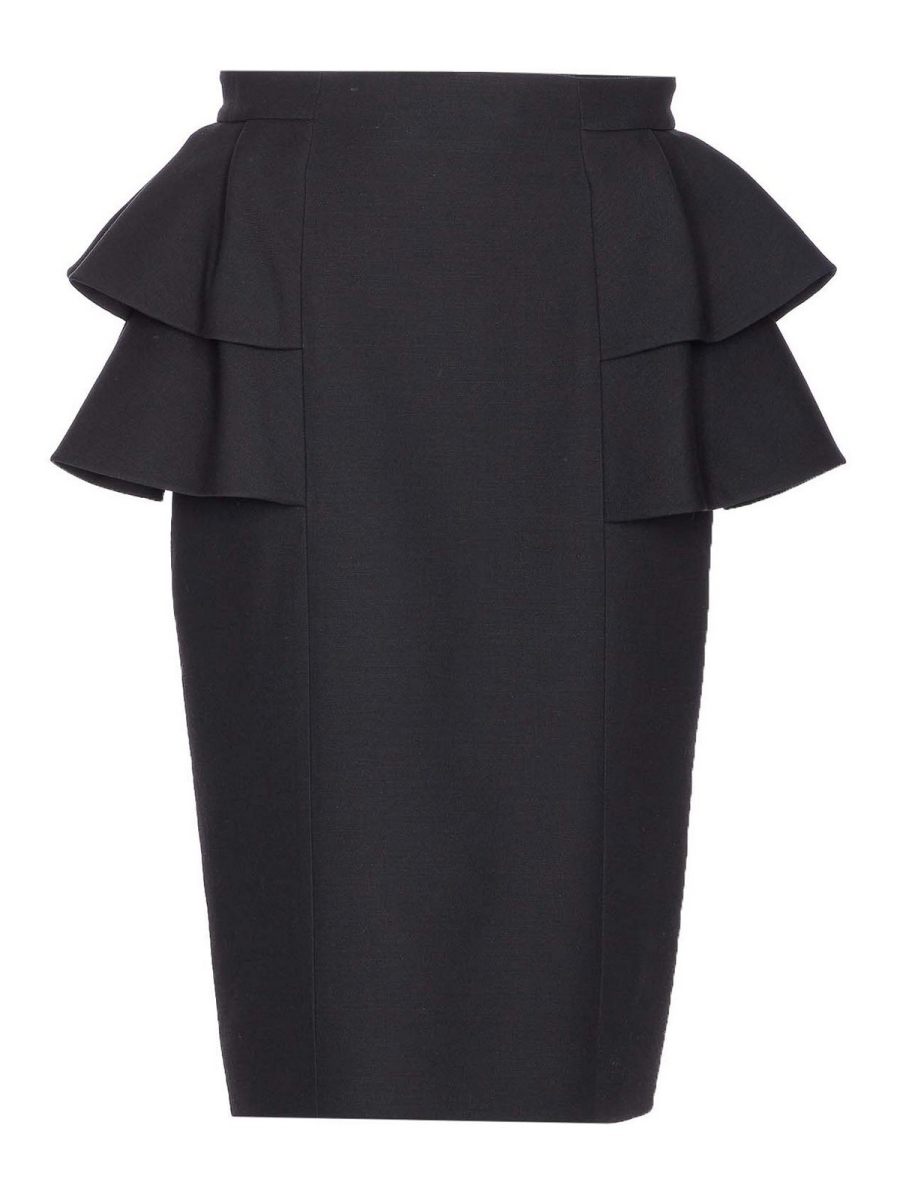 Valentino Garavani Jupe Midi - Noir