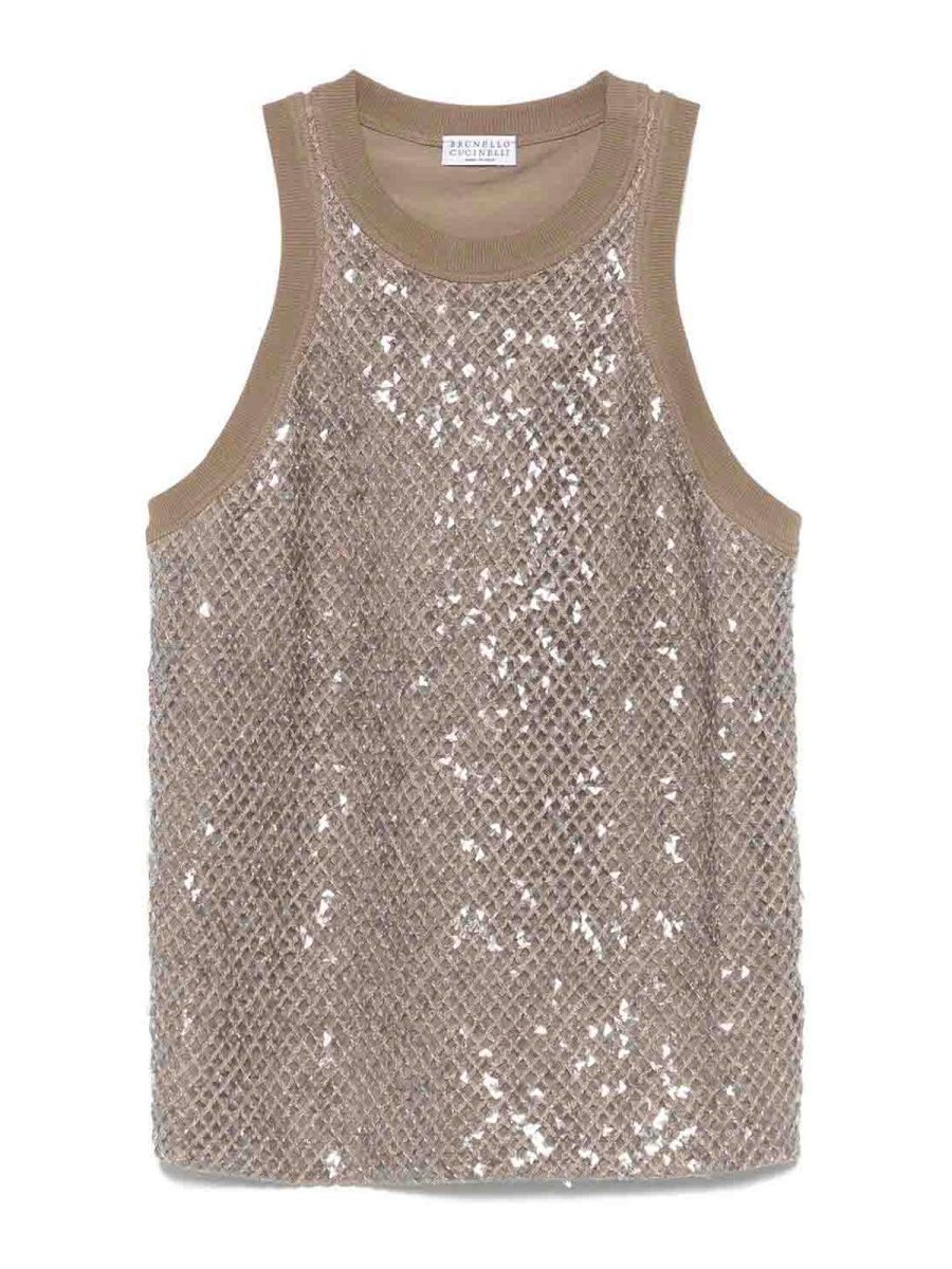 Brunello Cucinelli Top - Argent