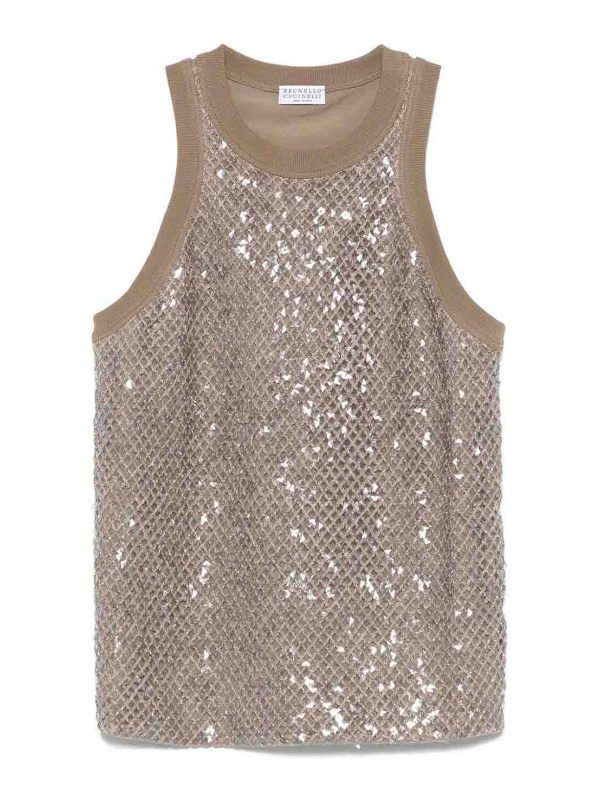 Brunello Cucinelli Top - Argent