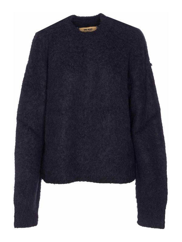 Uma Wang Pull Col Rond - Bleu