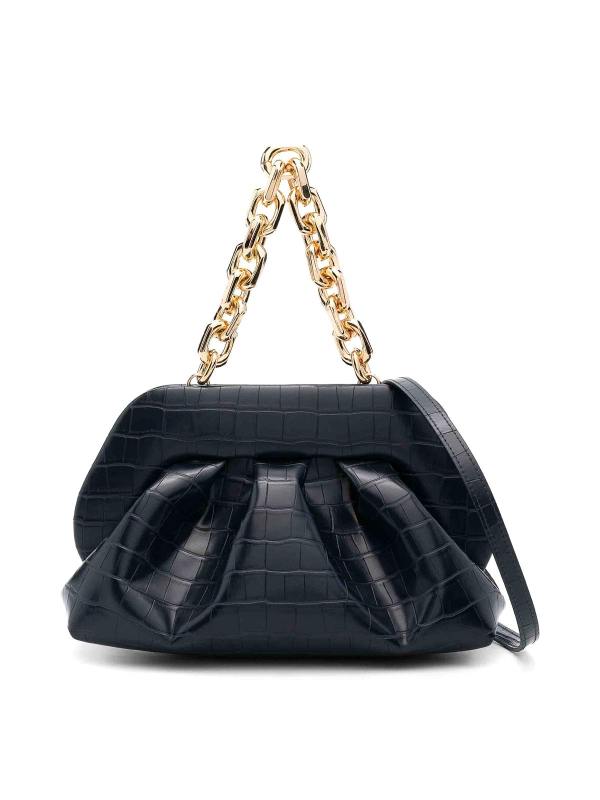 Themoirè Sac Cabas - Bleu Foncé