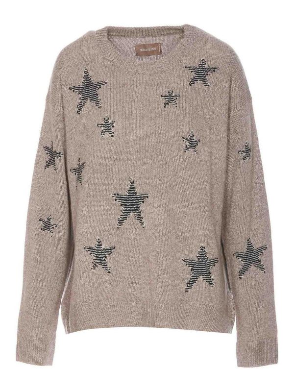 Zadig & Voltaire Pull Col Rond - Gris