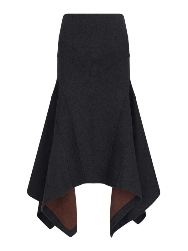 The Attico Jupe Midi - Noir